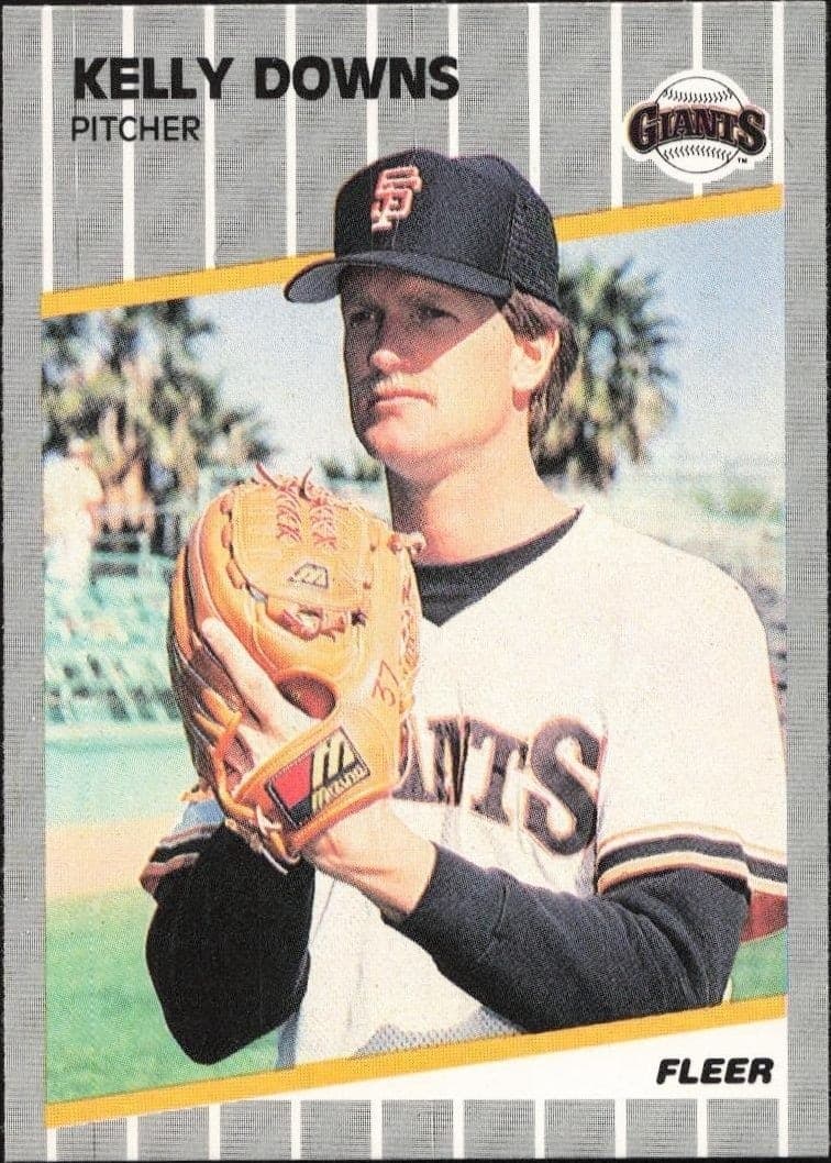 1989 Fleer Kelly Downs #326 trading card