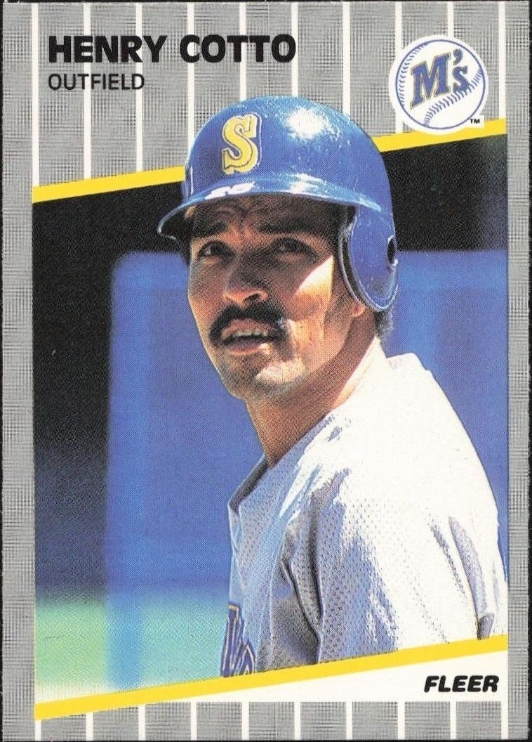 Henry Cotto 1989 Fleer #545 Baseball Trading Card - Front 1989 Fleer Henry Cotto #545 baseball trading card front