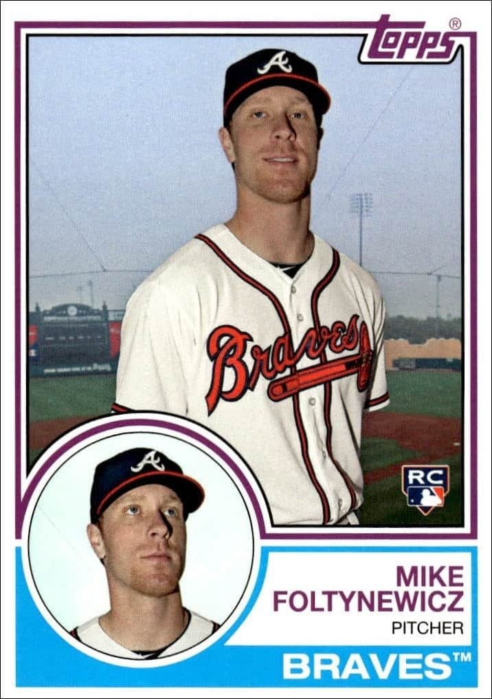 Mike Foltynewicz 2015 Topps Archives #296 Baseball Trading Card - Front 2015 Topps Archives Mike Foltynewicz #296 baseball trading card front