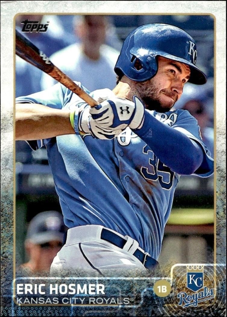 Eric Hosmer 2015 Topps #323 Baseball Trading Card - Front 2015 Topps Eric Hosmer #323 baseball trading card front