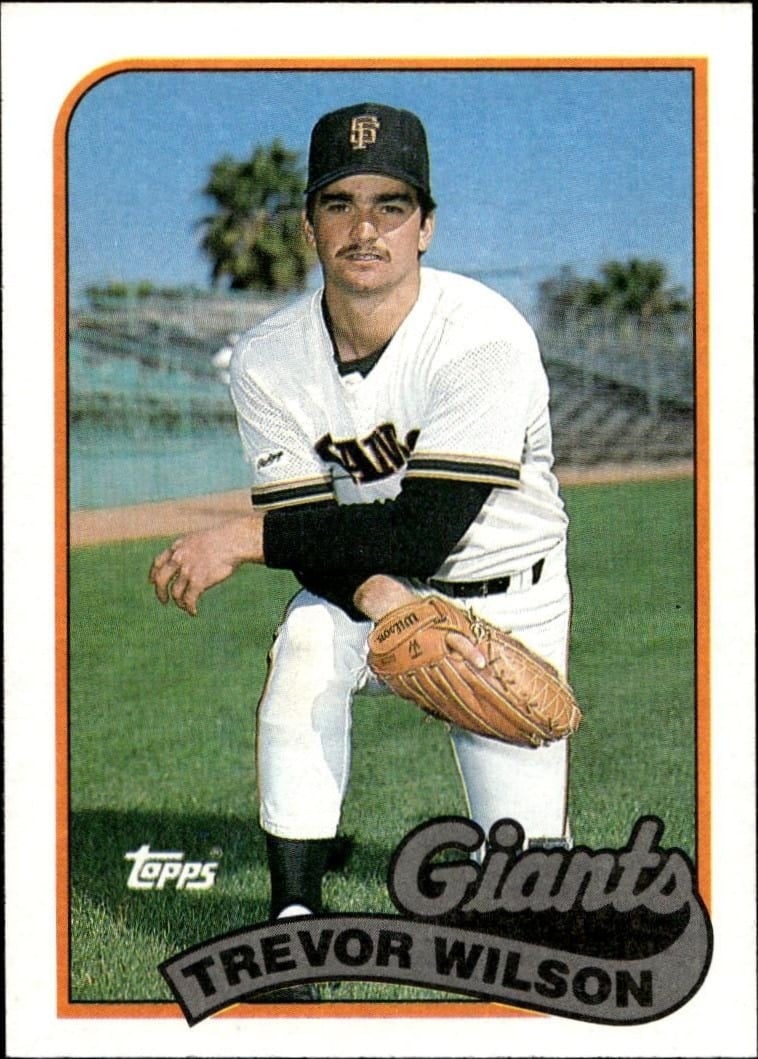 Trevor Wilson 1989 Topps #783 Baseball Trading Card - Front 1989 Topps Trevor Wilson #783 baseball trading card front