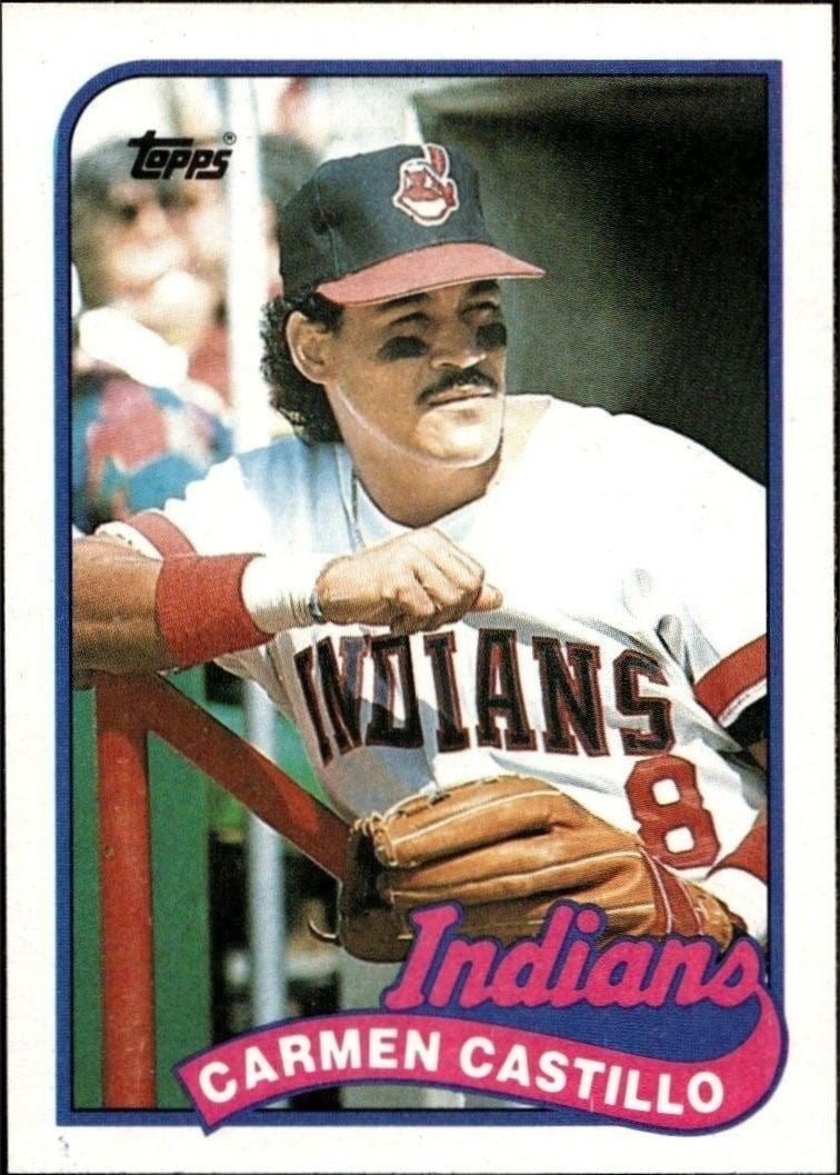 Carmen Castillo 1989 Topps #637 Baseball Trading Card - Front 1989 Topps Carmen Castillo #637 baseball trading card front