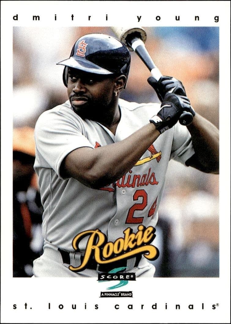 1997 Pinnacle Score Dmitri Young #478 trading card