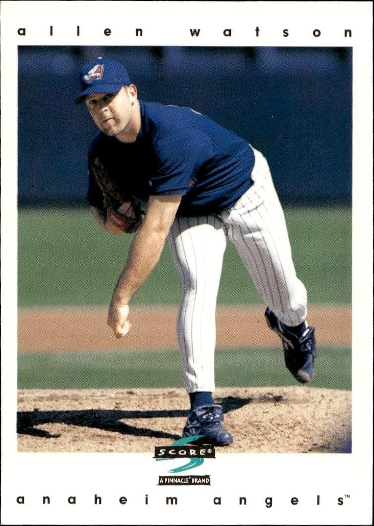 Allen Watson 1997 Pinnacle Score #359 Baseball Trading Card - Front 1997 Pinnacle Score Allen Watson #359 baseball trading card front