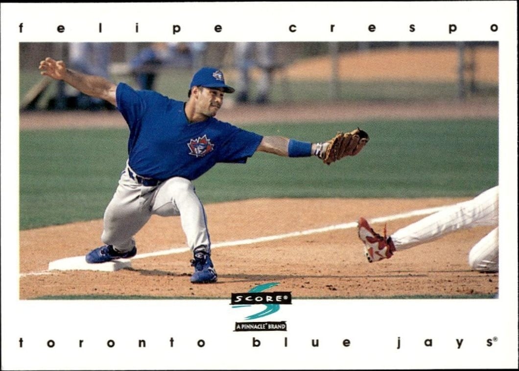 Felipe Crespo 1997 Pinnacle Score #426 Baseball Trading Card - Front 1997 Pinnacle Score Felipe Crespo #426 baseball trading card front