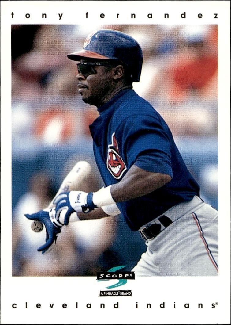 Tony Fernandez 1997 Pinnacle Score #462 Baseball Trading Card - Front 1997 Pinnacle Score Tony Fernandez #462 baseball trading card front