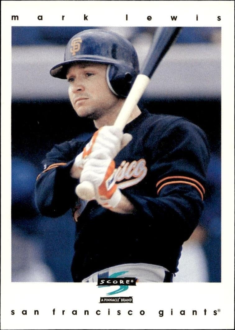 Mark Lewis 1997 Pinnacle Score #339 Baseball Trading Card - Front 1997 Pinnacle Score Mark Lewis #339 baseball trading card front