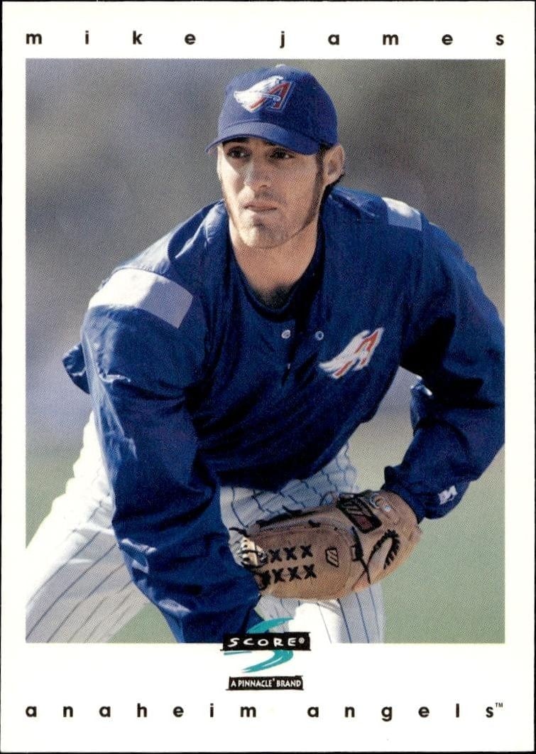 Mike James 1997 Pinnacle Score #369 Baseball Trading Card - Front 1997 Pinnacle Score Mike James #369 baseball trading card front