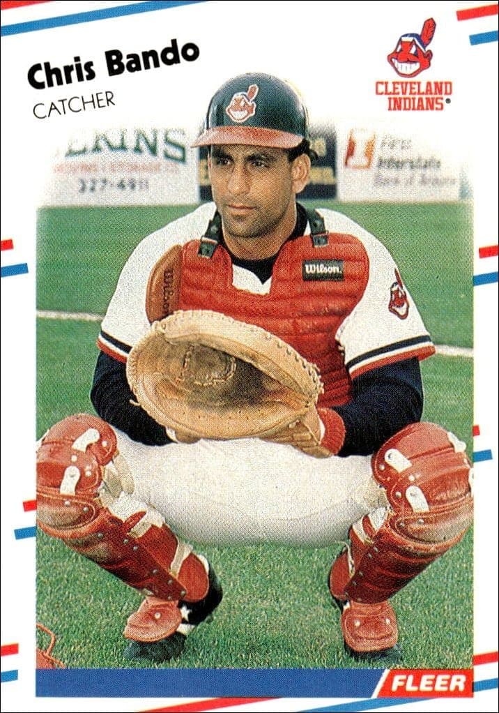 1988 Fleer Chris Bando #601 trading card