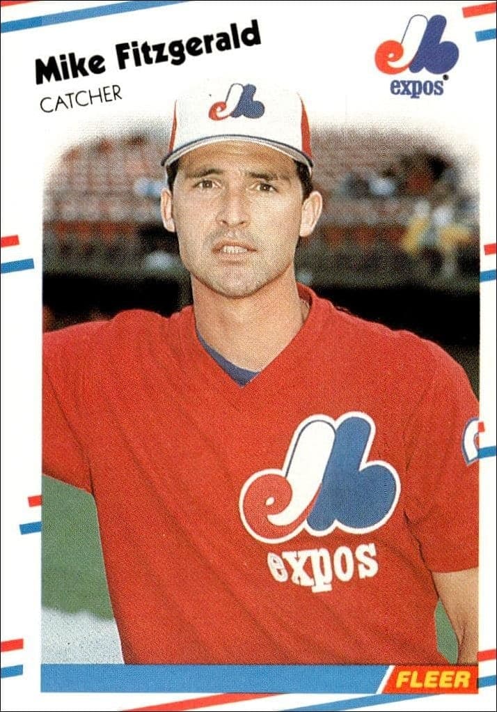 1988 Fleer Mike Fitzgerald #182 trading card