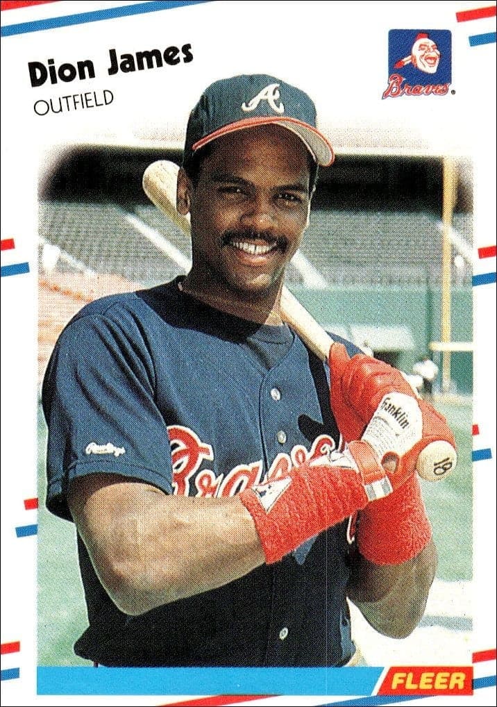 1988 Fleer Dion James #543 trading card
