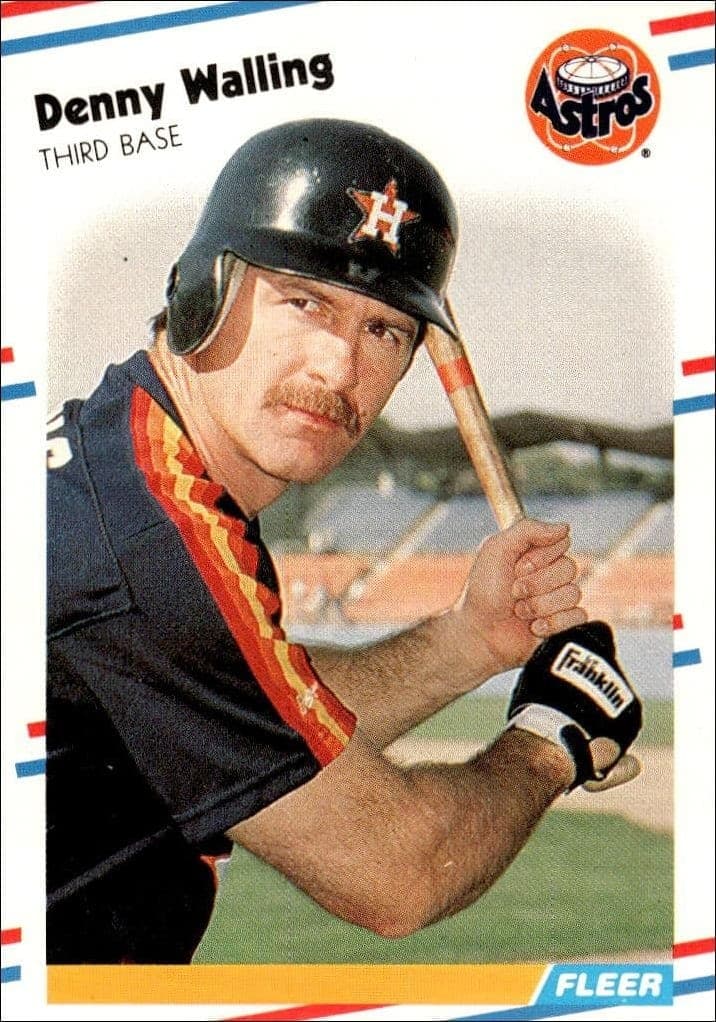 1988 Fleer Denny Walling #458 trading card