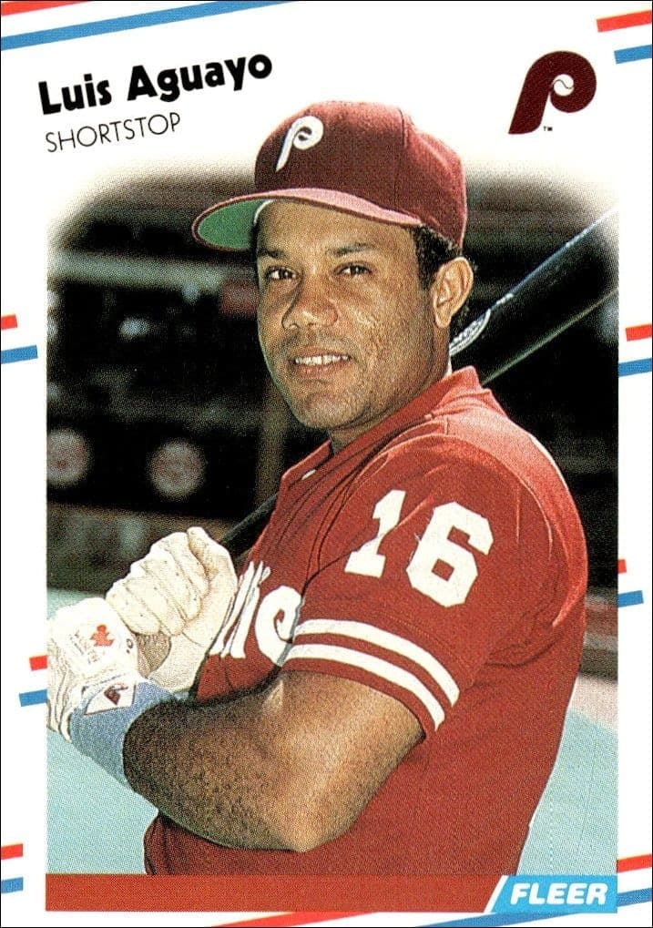 1988 Fleer Luis Aguayo #297 trading card
