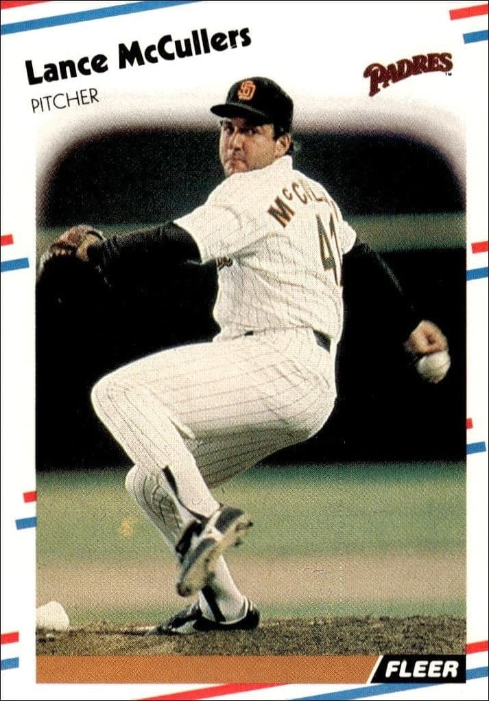 Lance McCullers 1988 Fleer #592 Baseball Trading Card - Front 1988 Fleer Lance McCullers #592 baseball trading card front