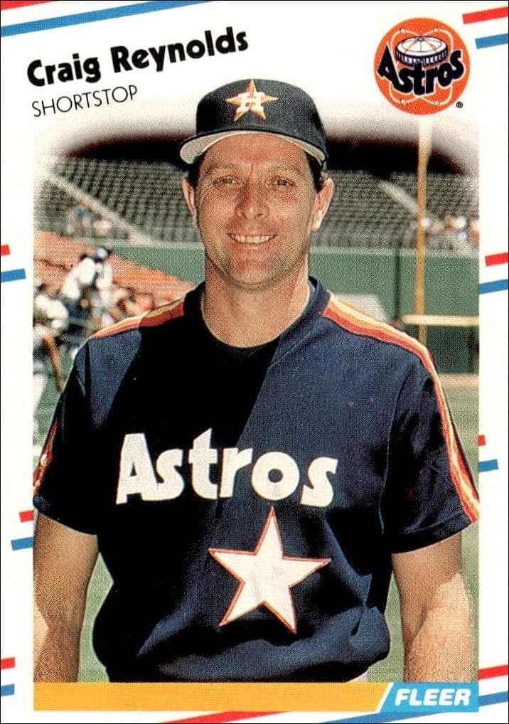 1988 Fleer Craig Reynolds #454 trading card