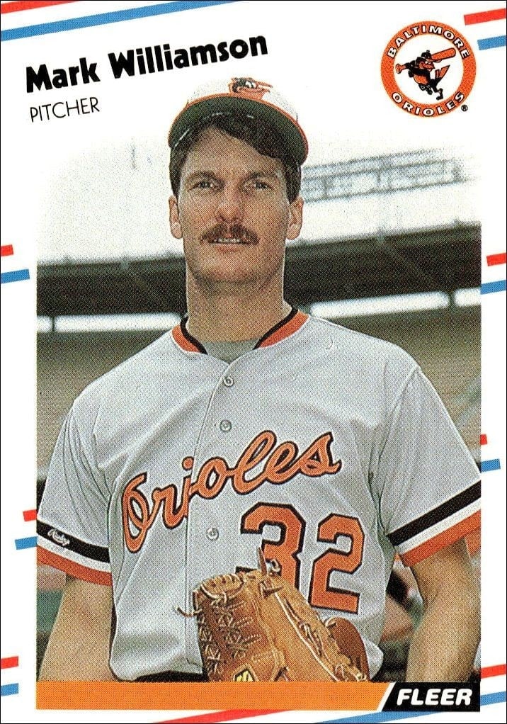 Mark Williamson 1988 Fleer #574 Baseball Trading Card - Front 1988 Fleer Mark Williamson #574 baseball trading card front