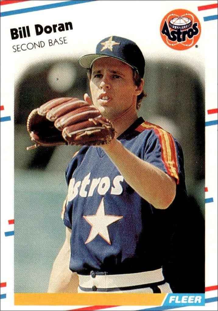 1988 Fleer Bill Doran #447 trading card