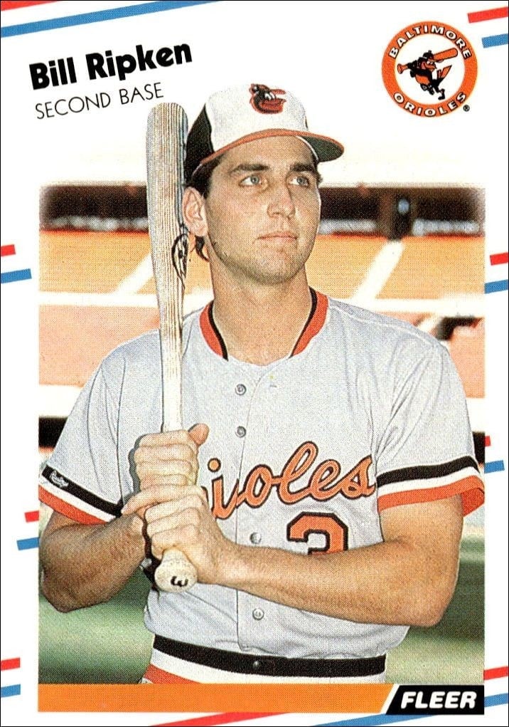 Bill Ripken 1988 Fleer #569 Baseball Trading Card - Front 1988 Fleer Bill Ripken #569 baseball trading card front