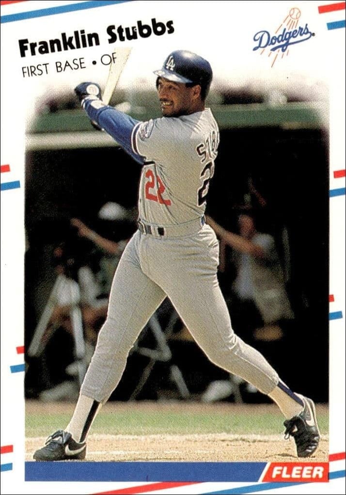 Franklin Stubbs 1988 Fleer #527 Baseball Trading Card - Front 1988 Fleer Franklin Stubbs #527 baseball trading card front