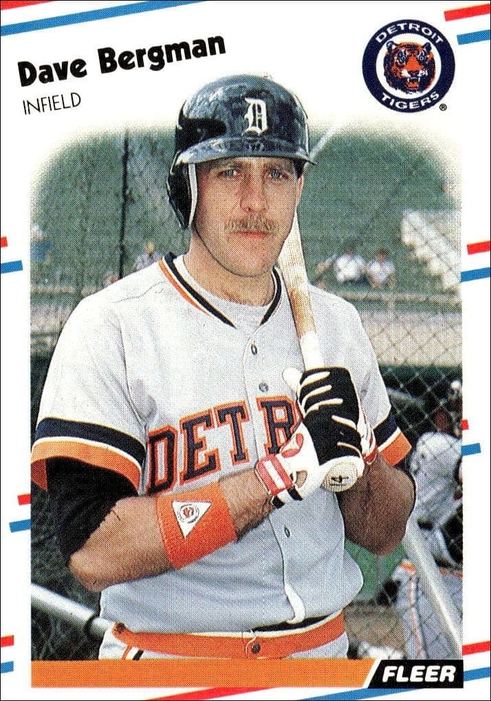 1988 Fleer Dave Bergman #52 trading card