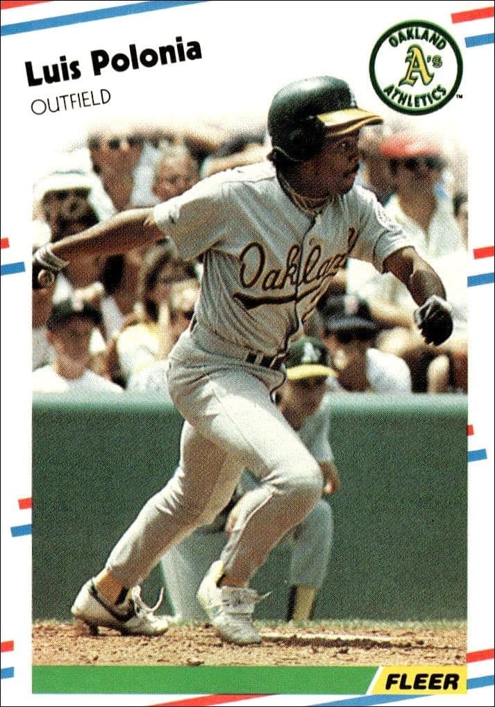 1988 Fleer Luis Polonia #292 trading card