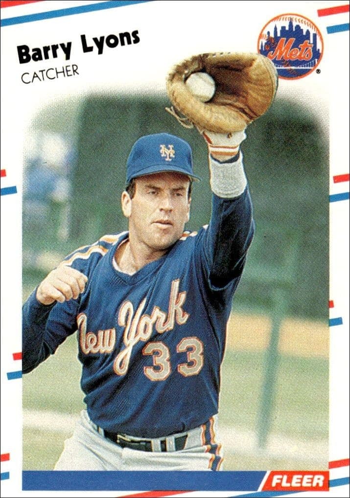 1988 Fleer Barry Lyons #140 trading card