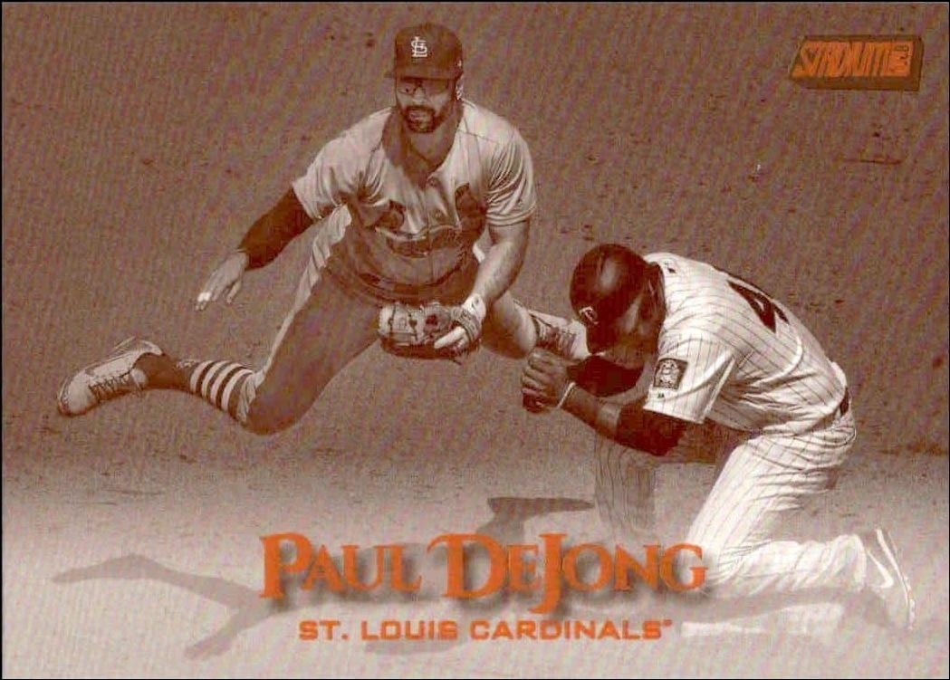 Paul DeJong 2019 Topps Stadium Club #255 Baseball Trading Card - Front 2019 Topps Stadium Club Paul DeJong #255 baseball trading card front