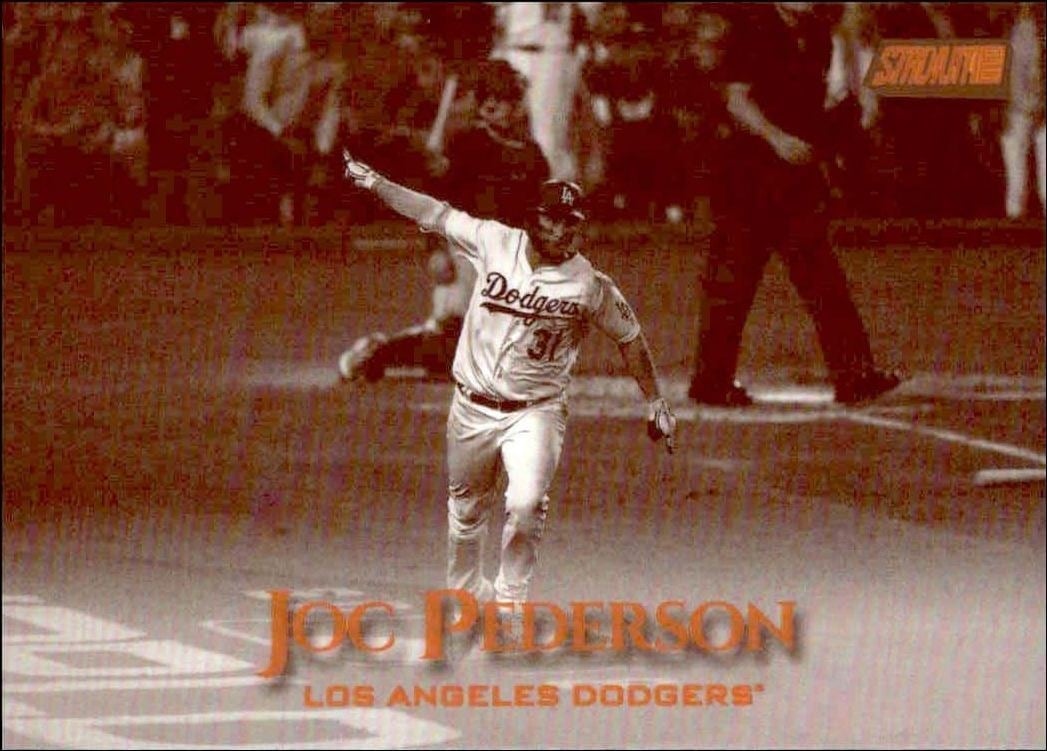 Joc Pederson 2019 Topps Stadium Club #158 Baseball Trading Card - Front 2019 Topps Stadium Club Joc Pederson #158 baseball trading card front