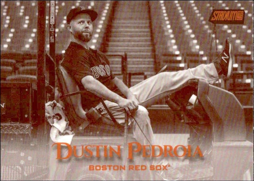 Dustin Pedroia 2019 Topps Stadium Club #63 Baseball Trading Card - Front 2019 Topps Stadium Club Dustin Pedroia #63 baseball trading card front