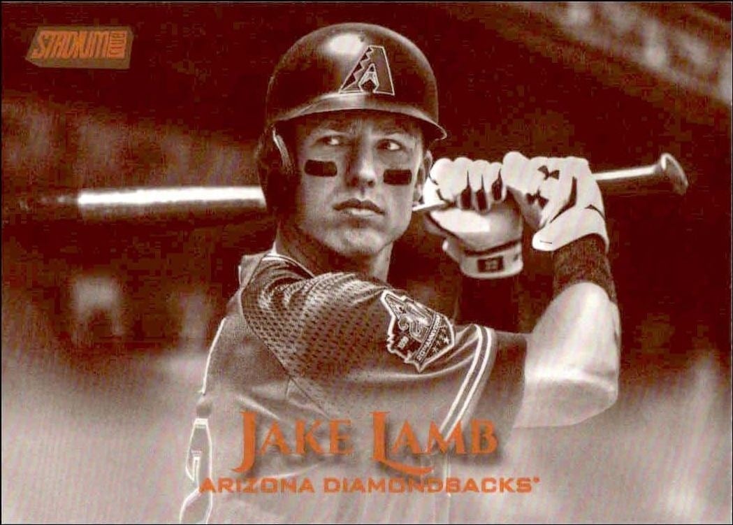 Jake Lamb 2019 Topps Stadium Club #33 Baseball Trading Card - Front 2019 Topps Stadium Club Jake Lamb #33 baseball trading card front