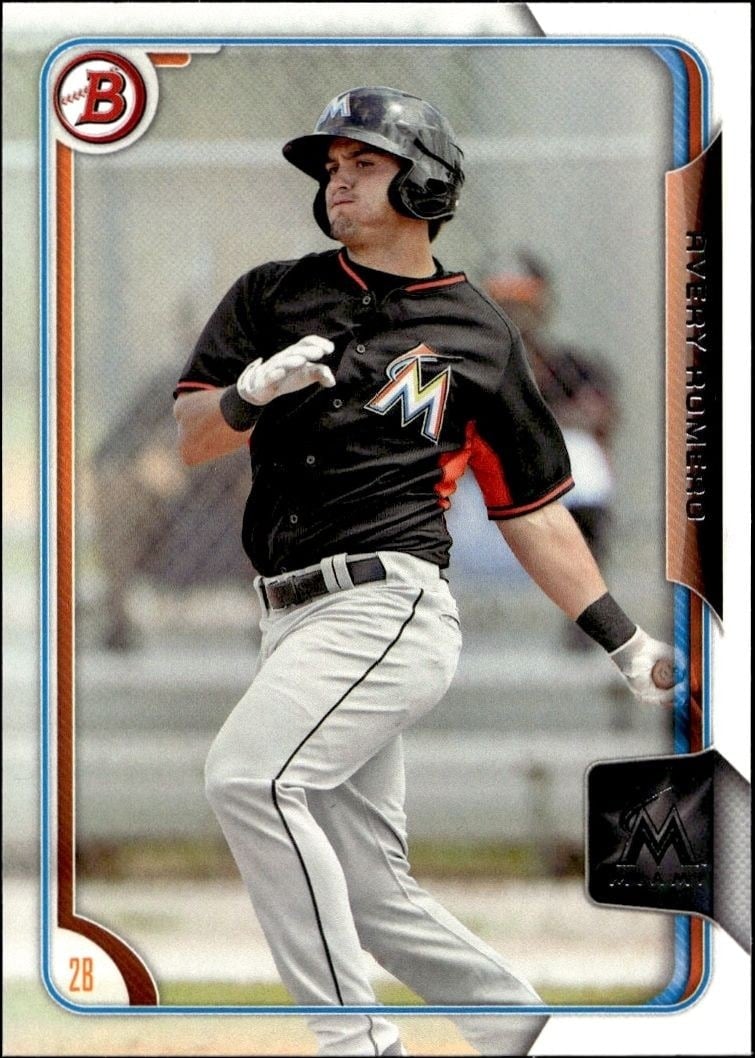Avery Romero 2015 Bowman Draft #BP79 Baseball Trading Card - Front 2015 Bowman Draft Avery Romero #BP79 baseball trading card front