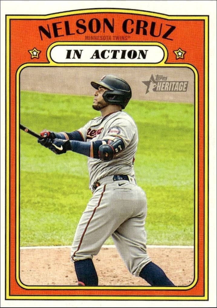 2021 Topps Heritage Nelson Cruz #308 trading card