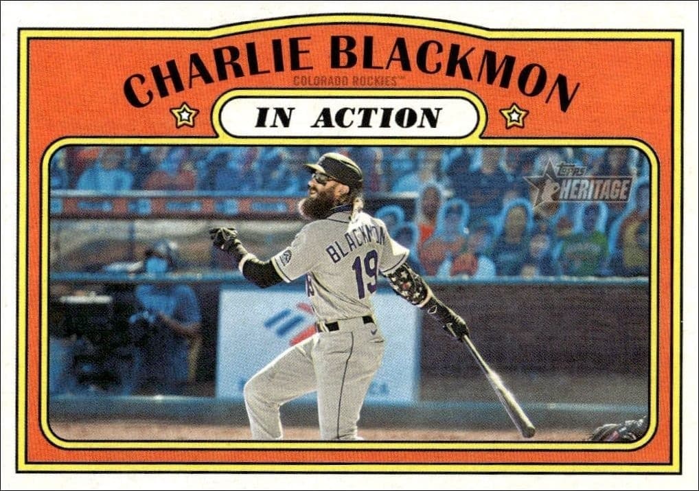 2021 Topps Heritage Charlie Blackmon #306 trading card