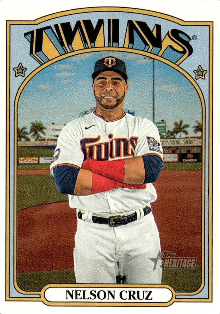 2021 Topps Heritage Nelson Cruz #307 trading card