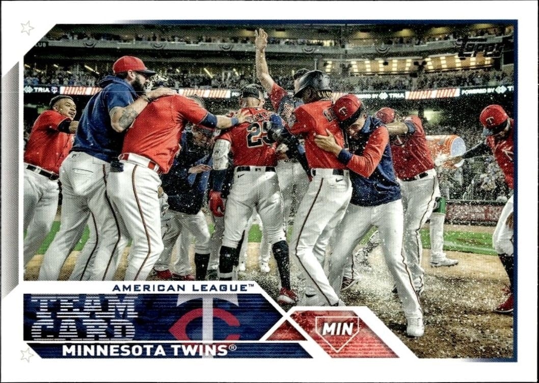 Minnesota Twins 2023 Topps Series 2 #382 Baseball Trading Card - Front 2023 Topps Series 2 Minnesota Twins #382 baseball trading card front