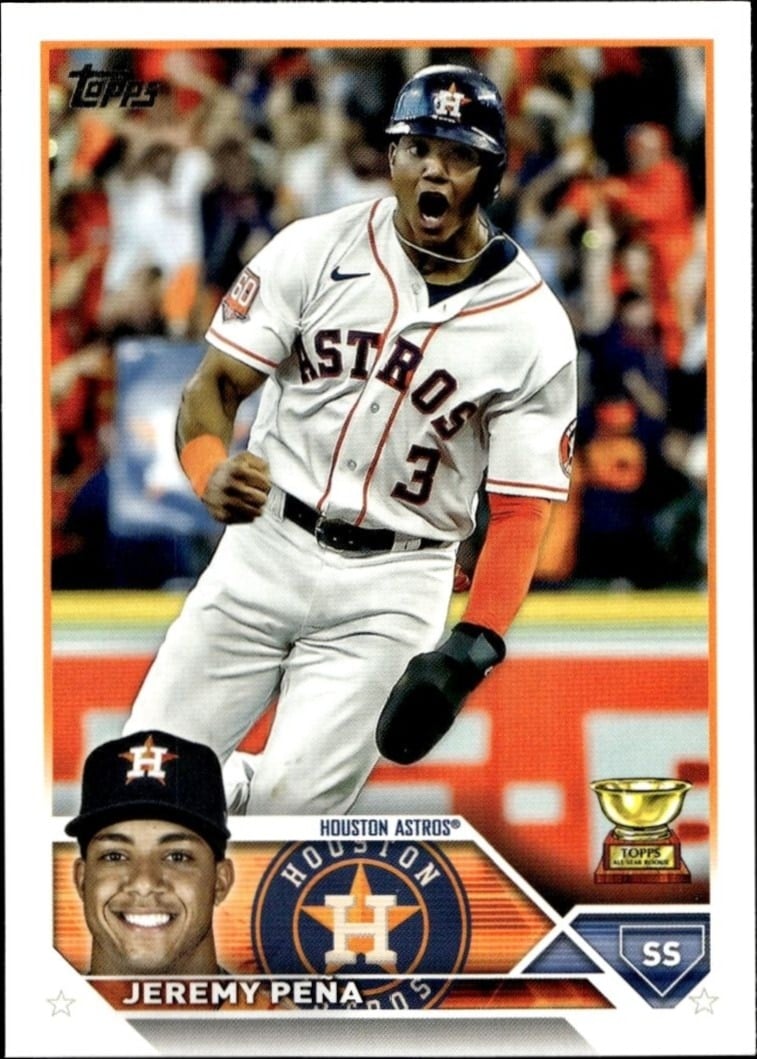 Jeremy Pena 2023 Topps Series 2 #347 Baseball Trading Card - Front 2023 Topps Series 2 Jeremy Pena #347 baseball trading card front