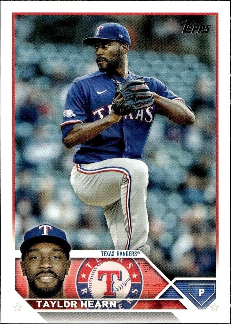 Taylor Hearn 2023 Topps Series 2 #354 Baseball Trading Card - Front 2023 Topps Series 2 Taylor Hearn #354 baseball trading card front