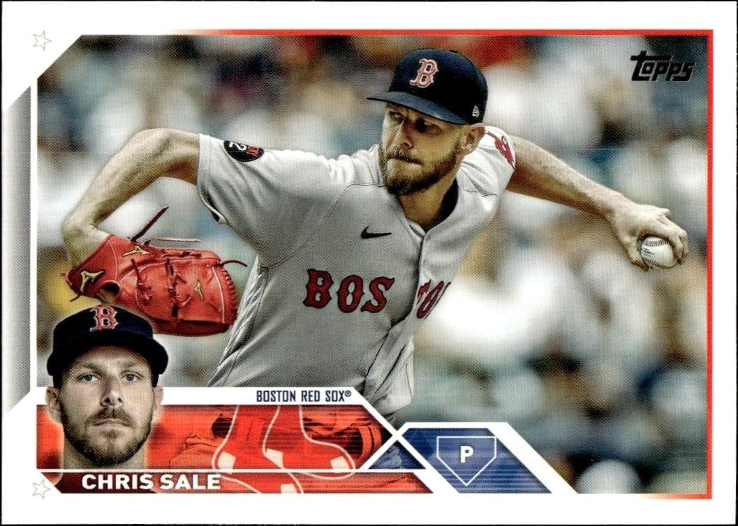 Chris Sale 2023 Topps Series 2 #333 Baseball Trading Card - Front 2023 Topps Series 2 Chris Sale #333 baseball trading card front