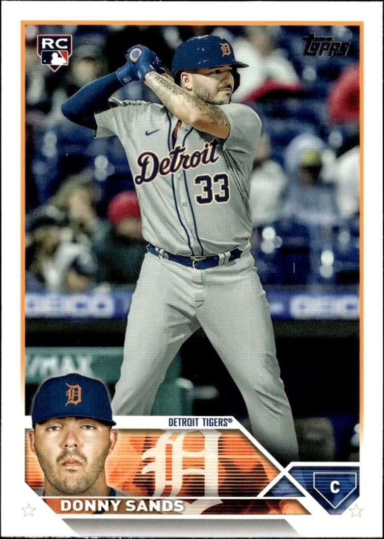 Donny Sands 2023 Topps Series 2 #416 Baseball Trading Card - Front 2023 Topps Series 2 Donny Sands #416 baseball trading card front