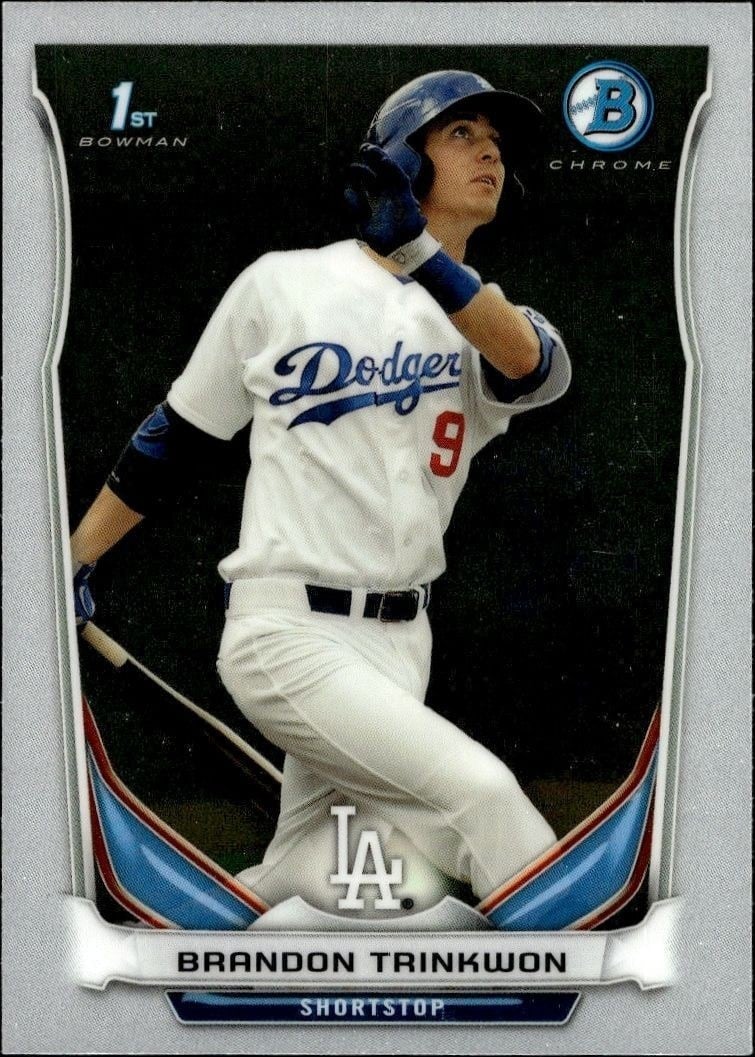 Brandon Trinkwon 2014 Bowman Chrome #BCP31 Baseball Trading Card - Front 2014 Bowman Chrome Brandon Trinkwon #BCP31 baseball trading card front