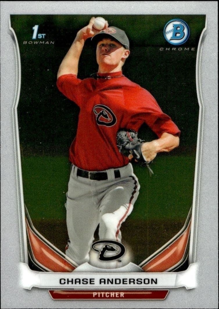 2014 Bowman Chrome Chase Anderson #BCP62 trading card