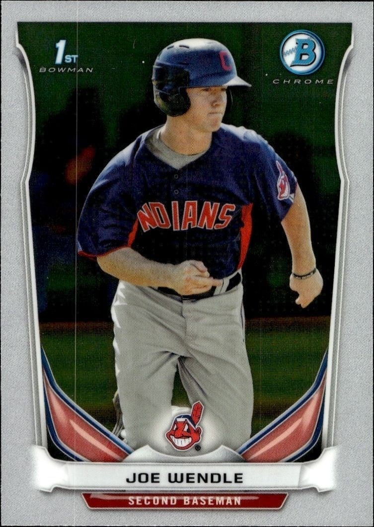 2014 Bowman Chrome Joe Wendle #BCP110 trading card