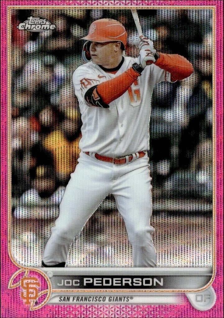 Joc Pederson 2022 Topps Chrome Update #USC5 Baseball Trading Card - Front 2022 Topps Chrome Update Joc Pederson #USC5 baseball trading card front
