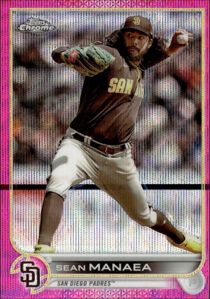 Sean Manaea 2022 Topps Chrome Update #USC30 Baseball Trading Card - Front 2022 Topps Chrome Update Sean Manaea #USC30 baseball trading card front