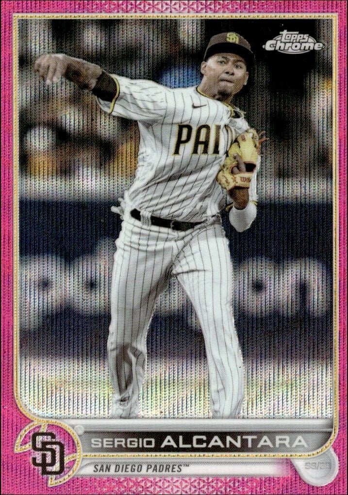 Sergio Alcantara 2022 Topps Chrome Update #USC162 Baseball Trading Card - Front 2022 Topps Chrome Update Sergio Alcantara #USC162 baseball trading card front