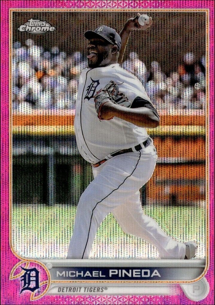 Michael Pineda 2022 Topps Chrome Update #USC45 Baseball Trading Card - Front 2022 Topps Chrome Update Michael Pineda #USC45 baseball trading card front