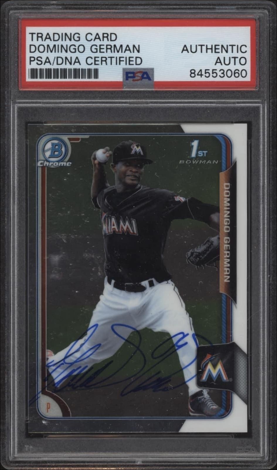 Domingo German 2015 Bowman Chrome #BCP118 Baseball Trading Card - Front 2015 Bowman Chrome Domingo German #BCP118 baseball trading card front