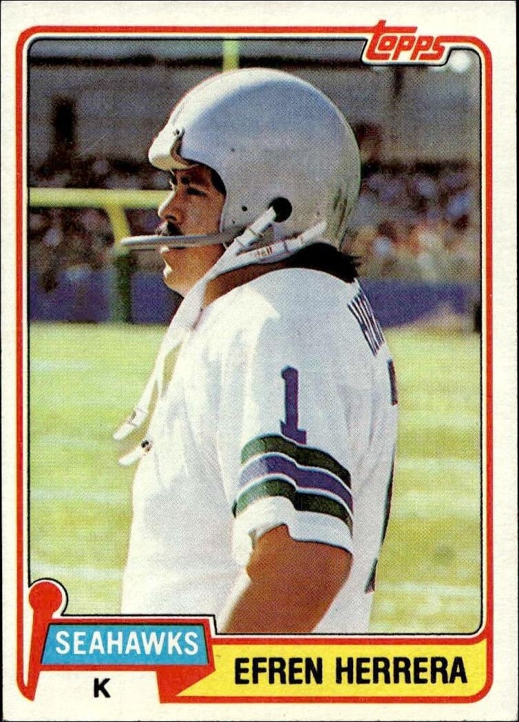 Efren Herrera 1981 Topps #469 Football Trading Card - Front 1981 Topps Efren Herrera #469 football trading card front