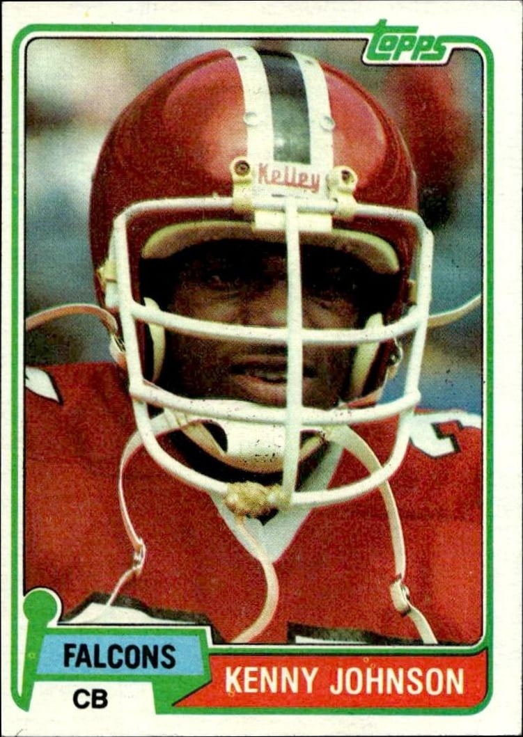 Kenny Johnson 1981 Topps #143 Football Trading Card - Front 1981 Topps Kenny Johnson #143 football trading card front