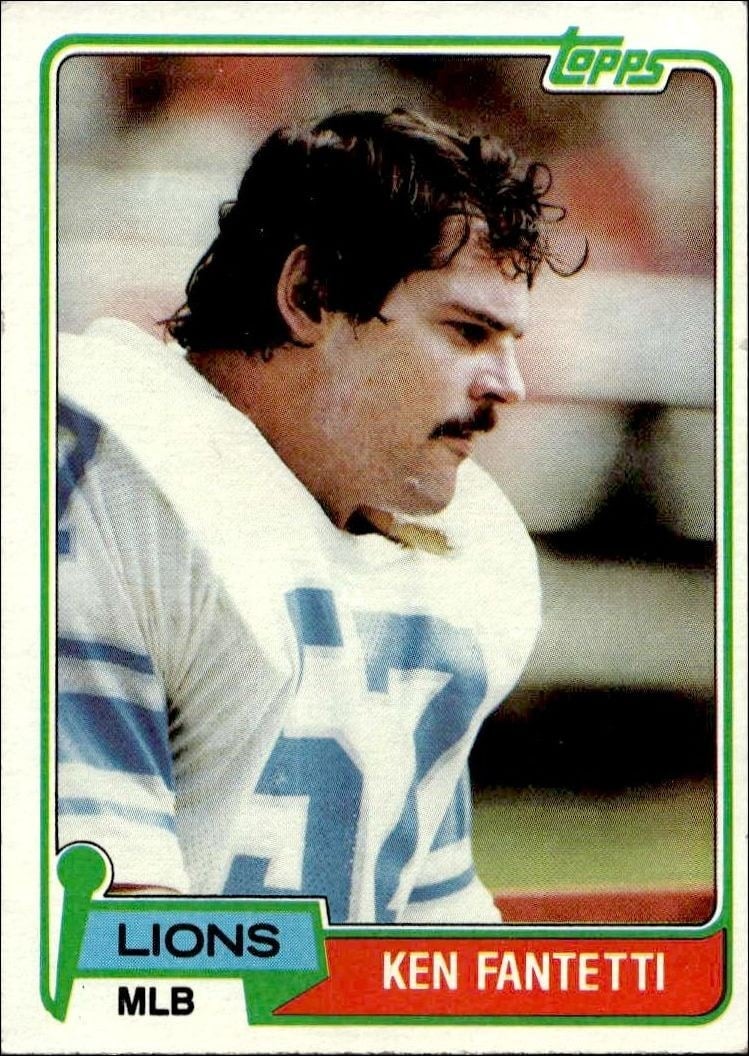 Ken Fantetti 1981 Topps #142 Football Trading Card - Front 1981 Topps Ken Fantetti #142 football trading card front